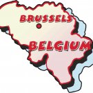 Belgium Country Map Wall Decal