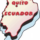 Ecuador Country Map Wall Decal