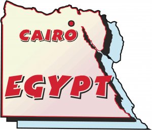 Egypt Country Map Wall Decal