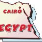 Egypt Country Map Wall Decal