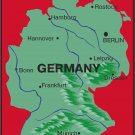 Germany Realistic Country Map Wall Decal