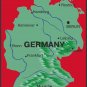 Germany Realistic Country Map Wall Decal