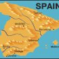 Spain Realistic Country Map Wall Decal