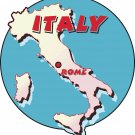 Italy Country Map Wall Decal