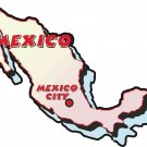 Mexico Country Map Wall Decal