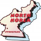 North Korea Country Map Wall Decal