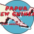 Papua New Guinea Country Map Wall Decal
