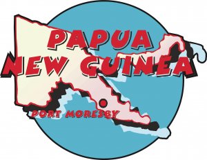 Papua New Guinea Country Map Wall Decal