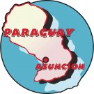 Paraguay Country Map Wall Decal