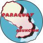 Paraguay Country Map Wall Decal