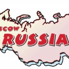 Russia Country Map Wall Decal