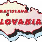 Slovakia Country Map Wall Decal