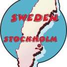 Sweden Country Map Wall Decal