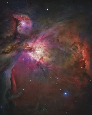 Orion Nebula Hubble Image on Canvas
