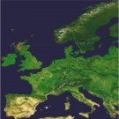Europe Earth As Art on Canvas