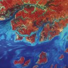 Guinea Bissau As Art on Canvas