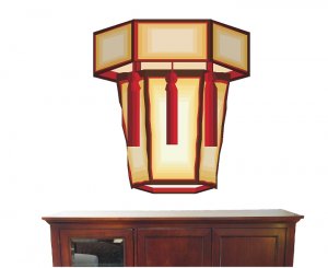 Chinese Lantern Pattern Wall Decal