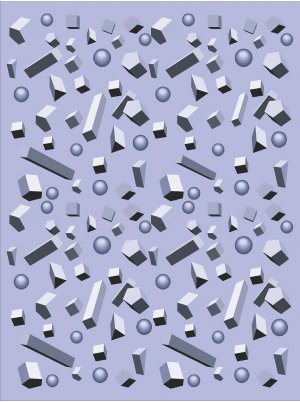 Geometric Purple Pattern Wall Decal