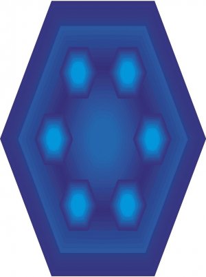 Hexagon Pattern Wall Decal