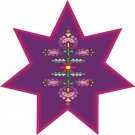 Star Flower Pattern Wall Decal