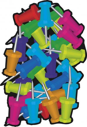 Thumbtacks Pattern Wall Decal