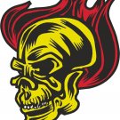 Flaming Skull Wall Decal