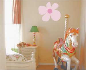 Pink Flower Wall Decal