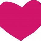 Fuchsia Heart Wall Decal