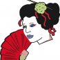 Red Geisha Wall Decal