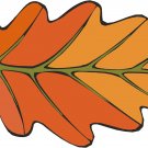 Orange Leaf Wall Decal