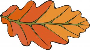 Orange Leaf Wall Decal