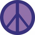 Purple Peace Sign Wall Decal