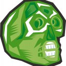 Gem Skull Green Wall Decal