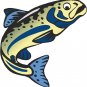 Trout Blue Wall Decal
