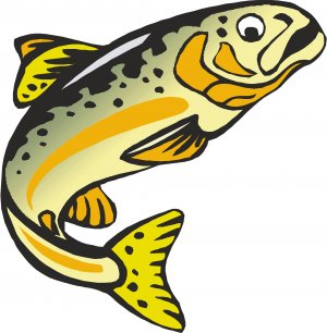 Trout Yellow Wall Decal