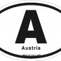 Austria Oval Car Sticker