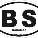 Bahamas Oval Car Sticker