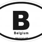 Belgium Oval Car Sticker