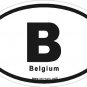 Belgium Oval Car Sticker