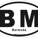 Bermuda Oval Car Sticker