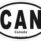 Canada Oval Car Sticker