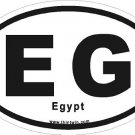 Egypt Oval Car Sticker