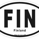 Finland Oval Car Sticker