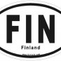 Finland Oval Car Sticker