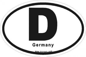 Germany Oval Car Sticker