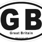 Great Britain Oval Car Sticker