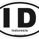 Indonesia Oval Car Sticker