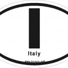 Italy Oval Car Sticker