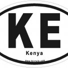 Kenya Oval Car Sticker