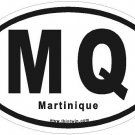 Martinique Oval Car Sticker